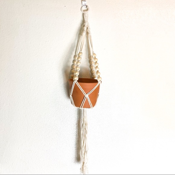 38” and 31” Set of 2 Macrame Plant Holders - Picture 8 of 11